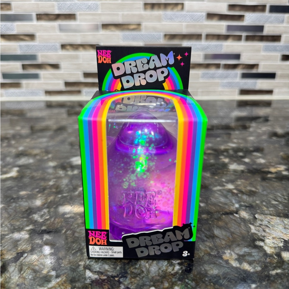 Nee Doh Dream Drop Neon Purple Squishy Toy